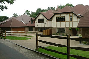 Two detached new build houses in Badgers Mount, Sevenoaks, Kent