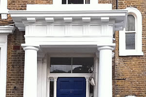 Entrance Portico restored in Blackheath, London