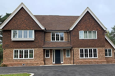 New build modern family home with extensive landscaped gardens